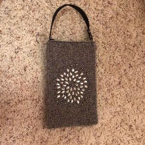Silver Beaded Purse